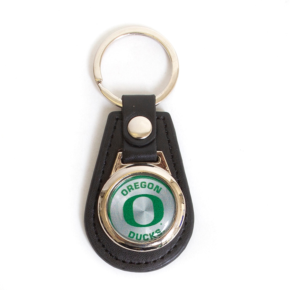 Jenkins, Leather, Classic Oregon O, Oregon Ducks, Keytag